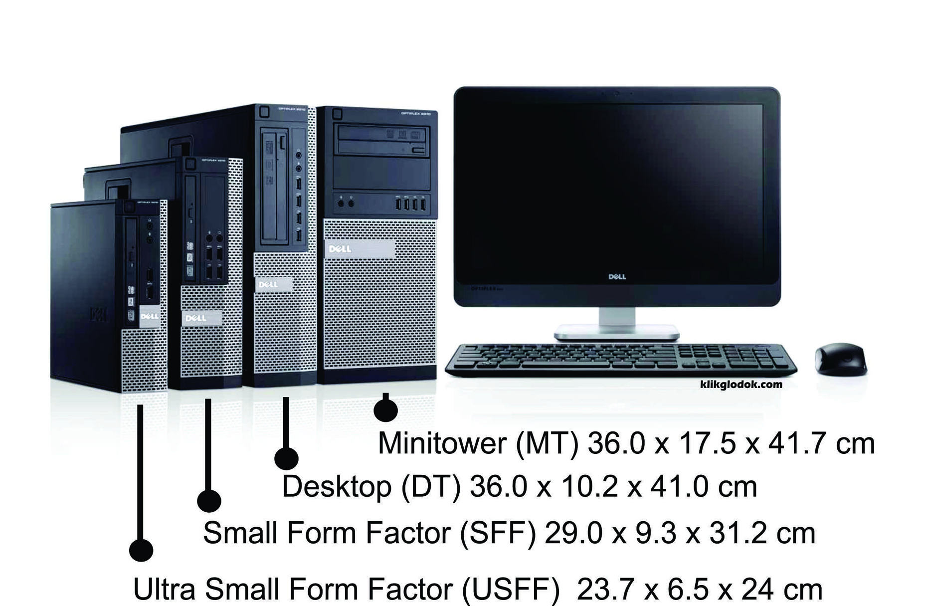 Harga DELL Dell OptiPlex 790 Desktop USFF Core i5 Windows 7 Pro 19 inch